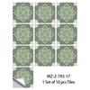 10 Pezzi Adesivi Piastrelle Mandala Boho - Decalcomanie Murali in PVC Lucido Cristallo - Murale Autoadesivo Impermeabile per Pavimento Cucina Bagno Decorazione Casa