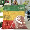 Pop Singer R-Reggae Bob Marley Four Seasons Blanket Sofa Cover Travel Bed Plush Blanket Travel Office Break Blanket Gift