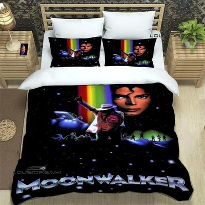 3D-Druck Michael Jackson Bettwäsche-Set Doppel Einzel König Bettbezug Bettdecke Kissenbezug Jungen Mädchen Erwachsene Schlafzimmer