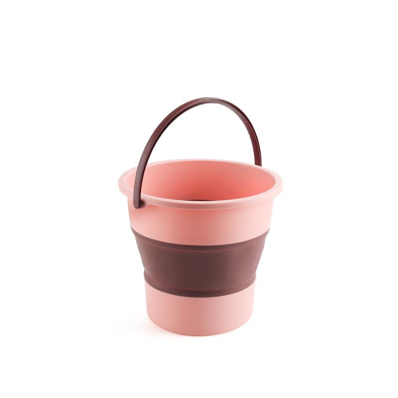 5L Portable Folding Bucket  Multifunctional Thickened Silicone Bucket for Car Washing and Fishing  Camping Folding Bucket