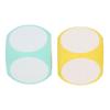 2pcs Eco EVA Dry Erase Dice Set 10cm Yellow & Green Write & Wipe