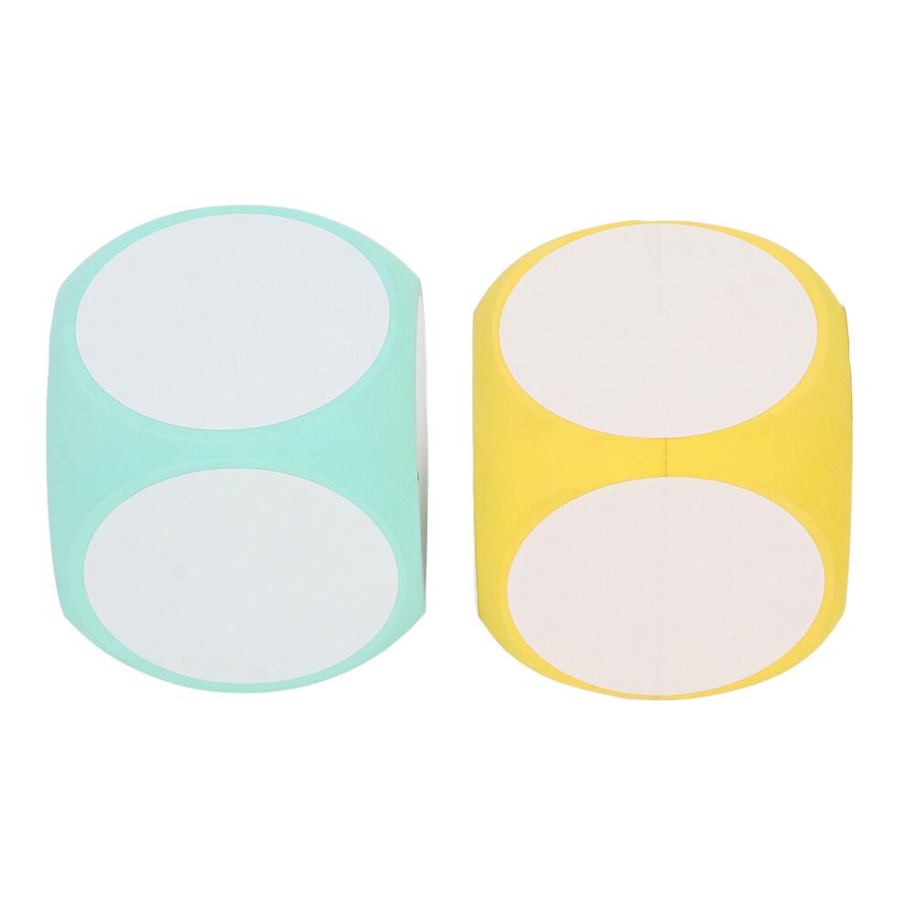 2pcs Eco EVA Dry Erase Dice Set 10cm Yellow & Green Write & Wipe
