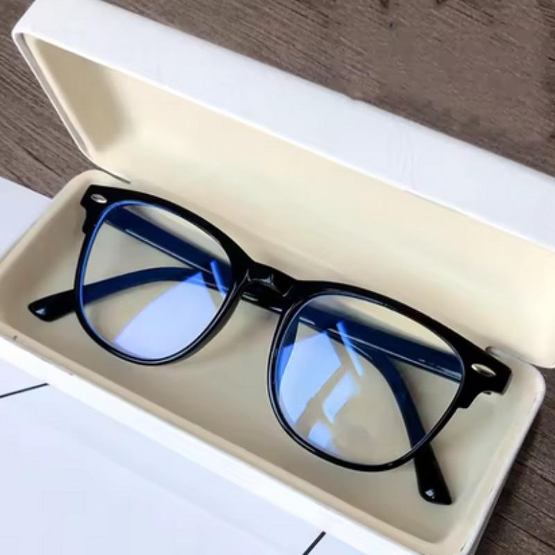 1/2pcs Anti Blue Light Glasses Square Transparent for Men Women Daily Commuting Computer Use