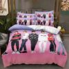 2026 NEW BTS Men's group Bedding Music Duvet Covers Kids Cartoon Bedding Set Twin Full Bedroom Bed Decor for Teens Best Gifts