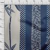 oneOone Cotton Flex Medium Blue Fabric Tropical Dress Material Fabric Print Fabric By The Yard 40 Inch