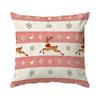 Plaid Christmas Deer Pillowcase Printed Polyester 40/45/50cm Throw Pillowcover Decorative Sofa Cushion Pillowslip Home Decor