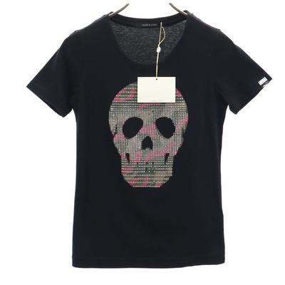 Unused MARK&LONA Made In Japan Short Sleeve T-shirt M Black Skull Women Used