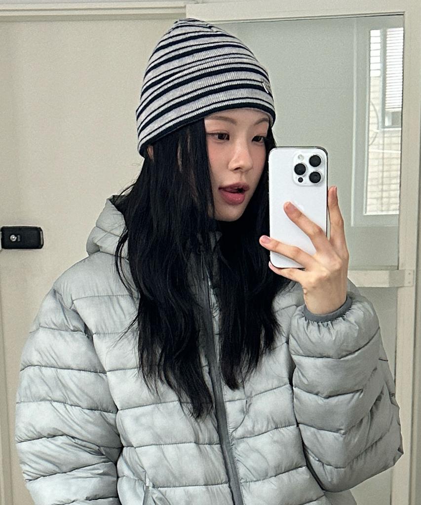 CGP Striped Beanie_Dark Navy