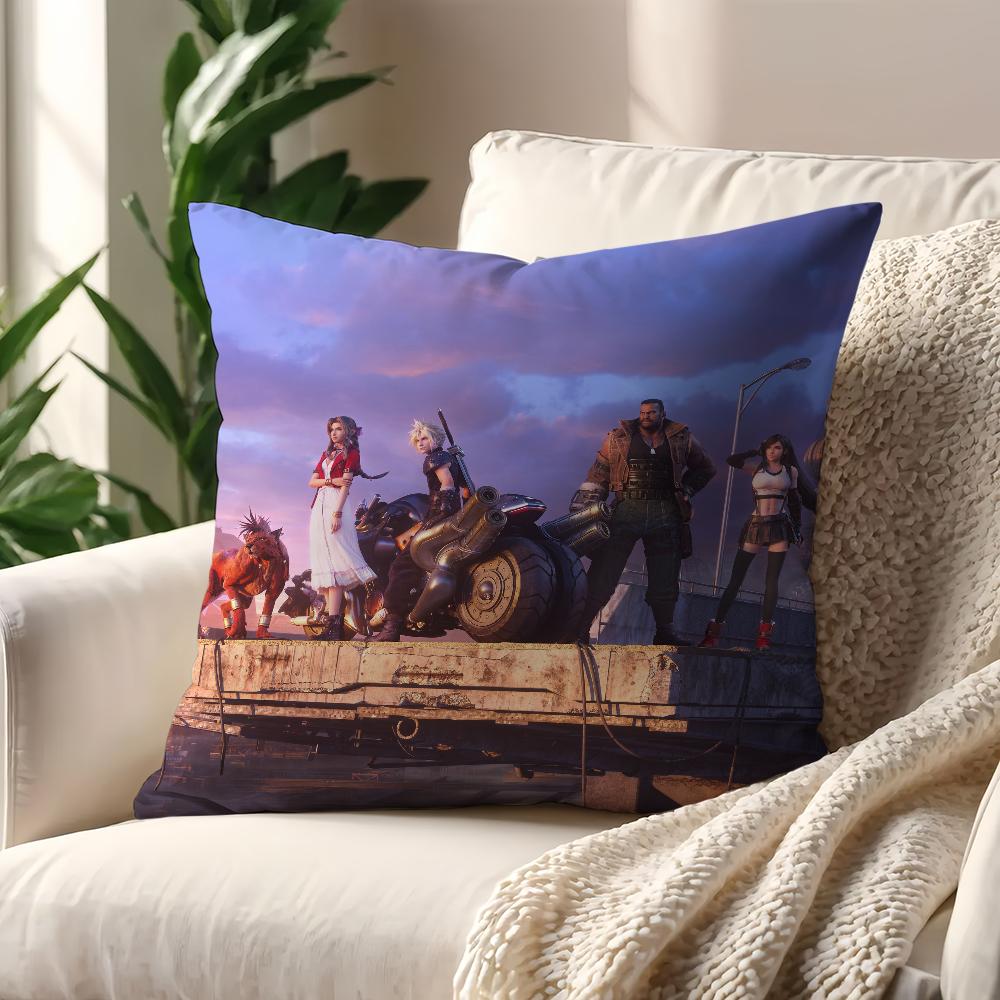 Game F-Final Fantasy VII Rebirth cushion cover Pillow Case Pillowcase Soft Skin Friendly & Comfortable with a Hidden Zipper