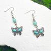 New Design Elegant and Cute Ethnic Style Turquoise Dragonfly Butterfly Fashion Pendant Earrings