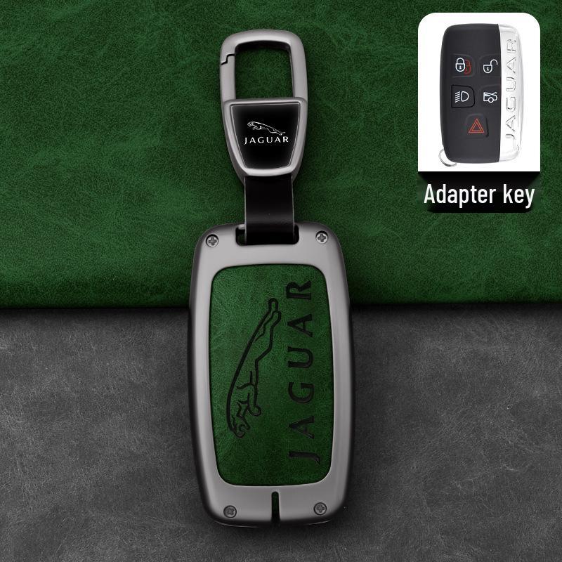 Jaguar Key Cover for XFL, XEL, XJL, F-PACE, XF, XE: Unisex Car Key Shell with Racetrack Buckle