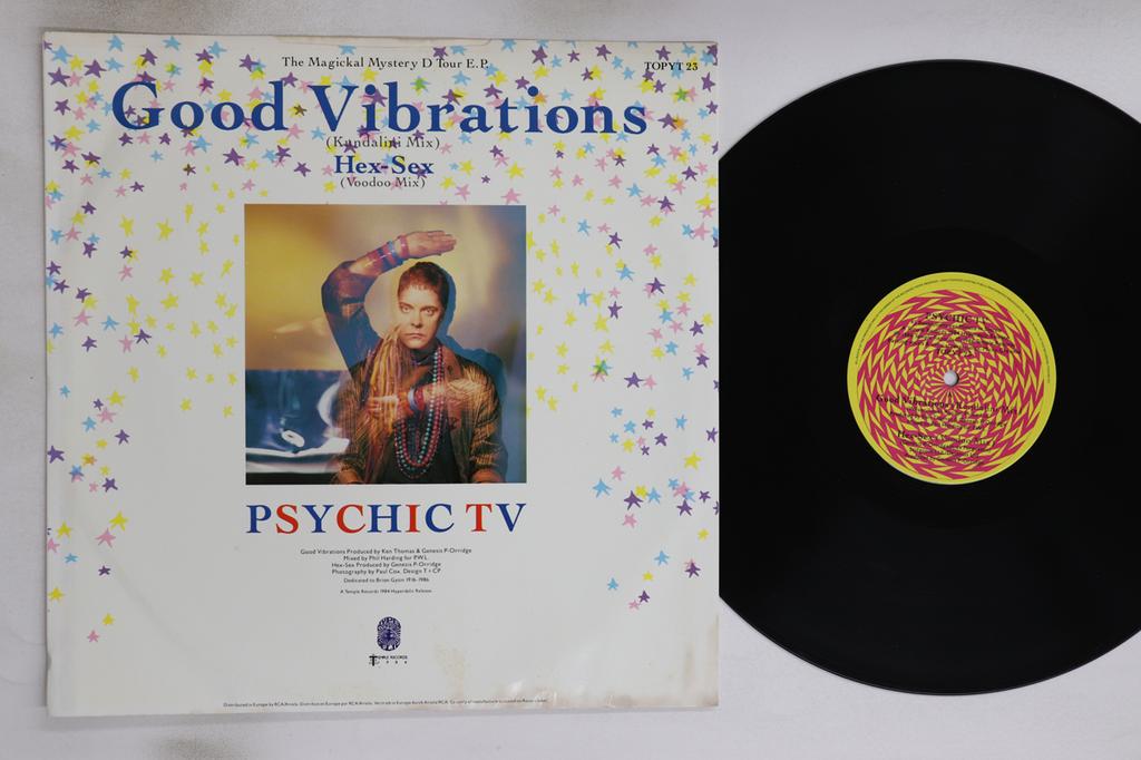 12inch Record PSYCHIC TV - Magickal Mystery D Tour EP TOPYT23 TEMPLE 1986 UK Rock Used