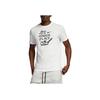 Nike Dri-Fit Letter Pattern Quick-Dry Breathable Crew Neck Sports Tee Men Tops White AO0650-133