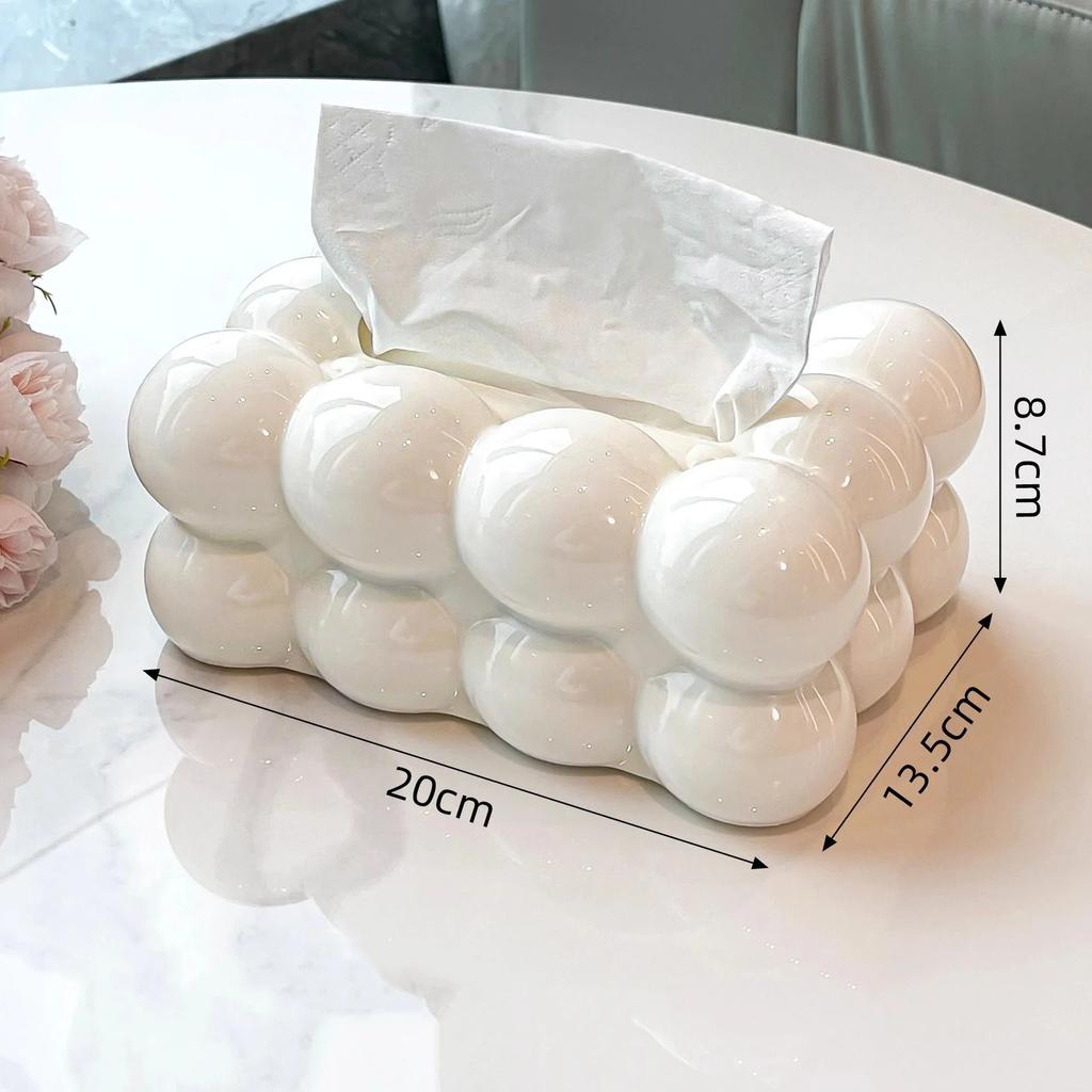 INS Style Marshmallow Tissue Box Korean Style Cute Removable Tissue Box Desktop Decorative Supplies for Home Napkin Holder