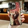 F-ullmetal A-Alchemist Anime Plating Phone Case For Iphone 16 17 Pro Max Air 16E 14 15 Plus 12 13 Mini Anti-Fall Airabag Cover