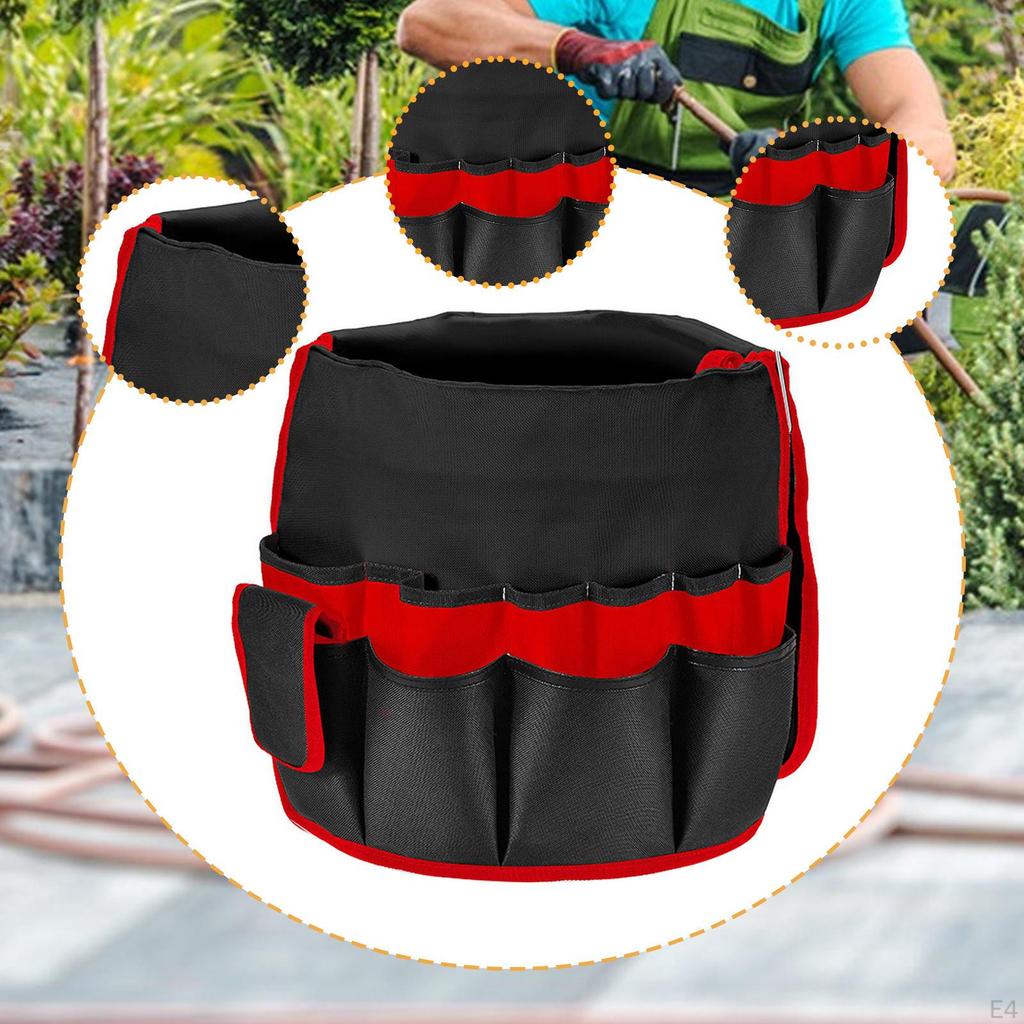 Bucket Bag for Garden Tools, Tool Organizer, Carrier, Storage Hammers