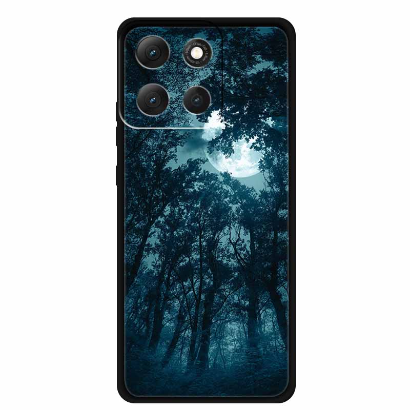 

Phone Case for Moto G67 Power 5G Cover Black Soft Silicone Bumpers for Motorola Moto G67 Power 5G Butterfly Scenery Painted Capa -Moto G67 Power 5G