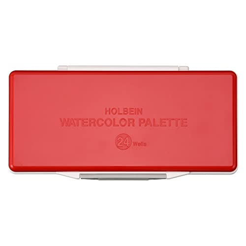 HOLBEIN Watercolor Palette RP-24 with Removable Compartments, 24 Compartments (26 Small Petri Dishes, 4 Large) 210191