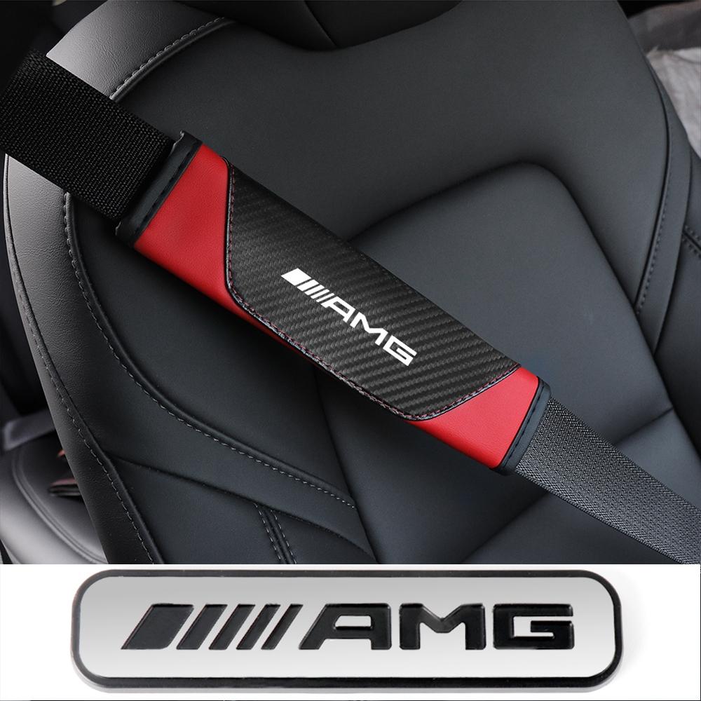 1/2pcs Car Seat Belt Cotton Safety Belt Shoulder Cover Breathable Protection For Mercedes Benz AMG W203 W206 W220 W205 W210 W108