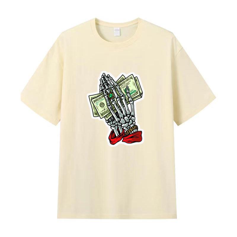 Tricou de vară pentru bărbați Tricou imprimat cu mâneci scurte din bumbac de înaltă calitate Tricou pentru femei Cămașă sport la modă Top de jogging casual