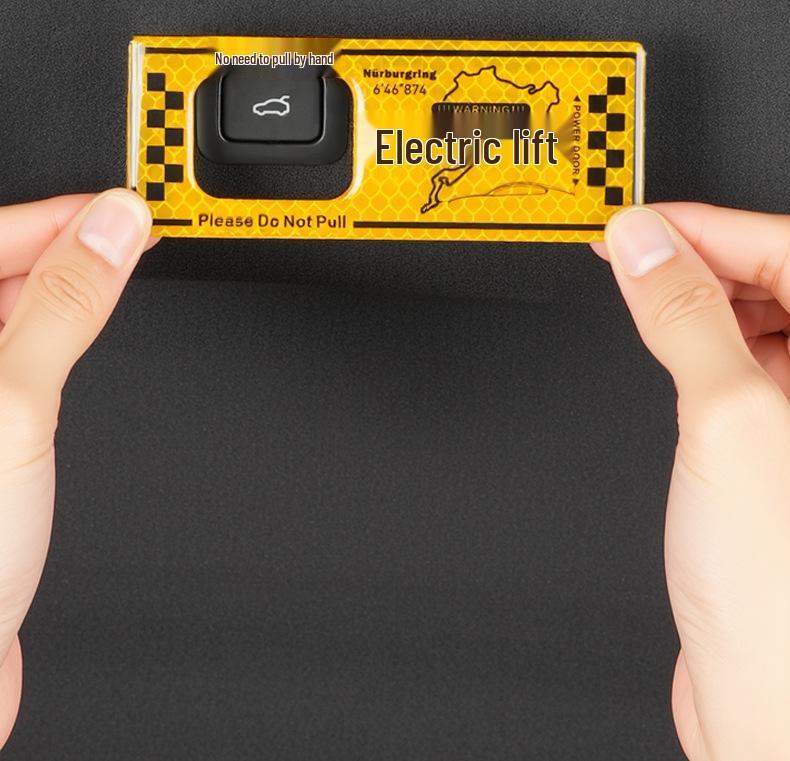 Xiaomi YU7/SU7 Electric Tailgate Warning & Trunk Switch Sticker - Car Decoration Accessory