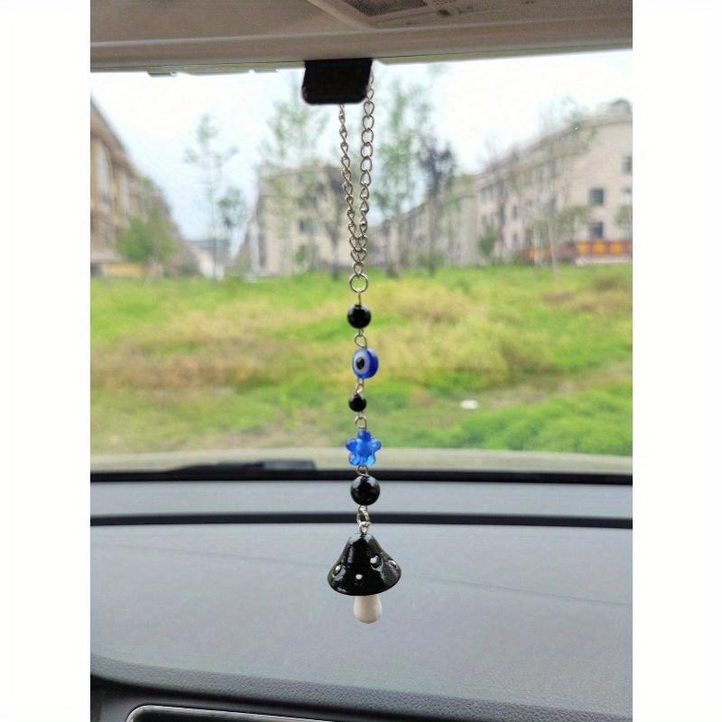 

1 шт. Модный декор для автомобиля, цепочка-подвеска в виде гриба Red Mushroom чёрный