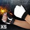 Adult Kids Taekwondo Sparring Half Finger Hand Protector Cover Boxing Gloves (XS Glove)