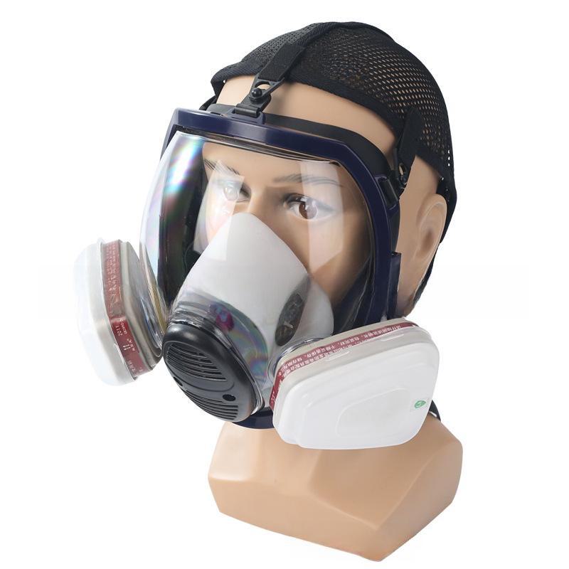 Multifunctional Gas Mask for Spray Painting, Pesticides, Chemical Protection & Grinding Dust with Spherical Design