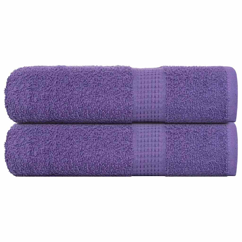 Vidaxl Shower Towels 2 Pcs. Purple 360 Gsm 100% Cotton