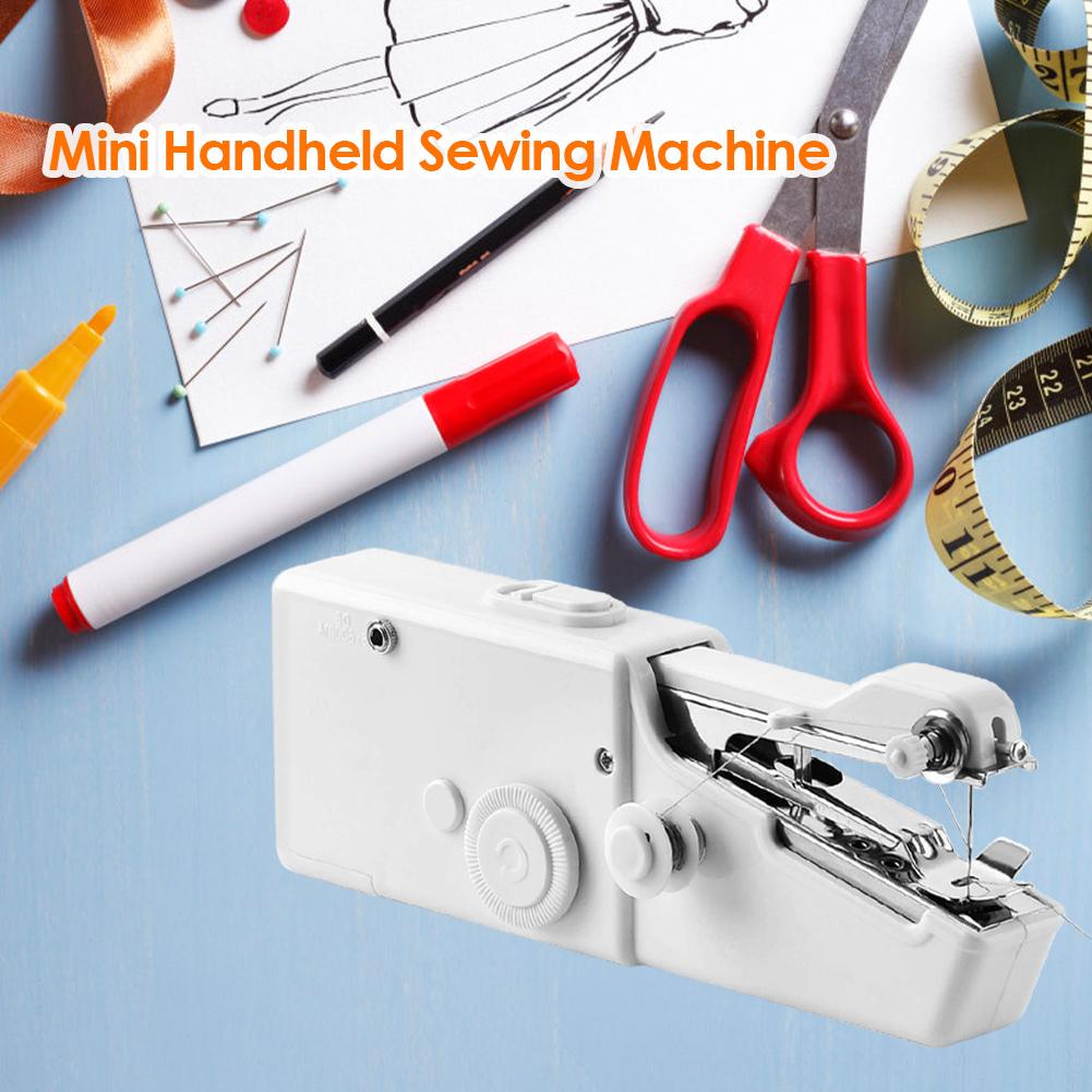 MIni Handheld Sewing Machines Portable DIY Needlework Battery Home Supplies