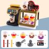 Joc Casa de Joacă Copii Bucătărie Restaurant Fast-Food Burger Cartofi Prăjiți Desert Mașină de Cafea Set Casierie Jucării Mini Educaționale Joc de Rol