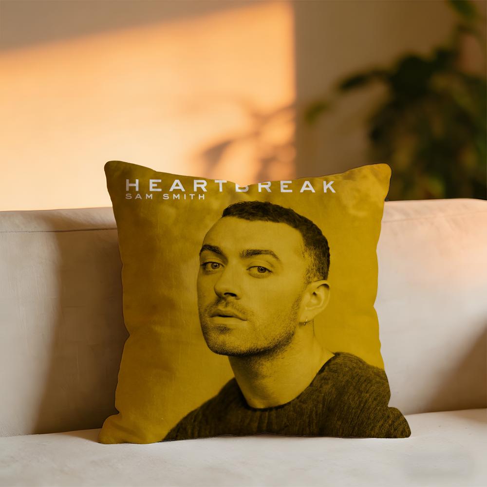 

Sam Smith Album Cushion Cover Cozy Velvet Throw PillowSoft Warm Cushion For Sofa Bed 30x30 cm