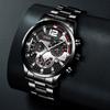 Watch Three-Piece Men'S Accessories Watch Ring Necklace Bracelet Men'S Quartz Watch