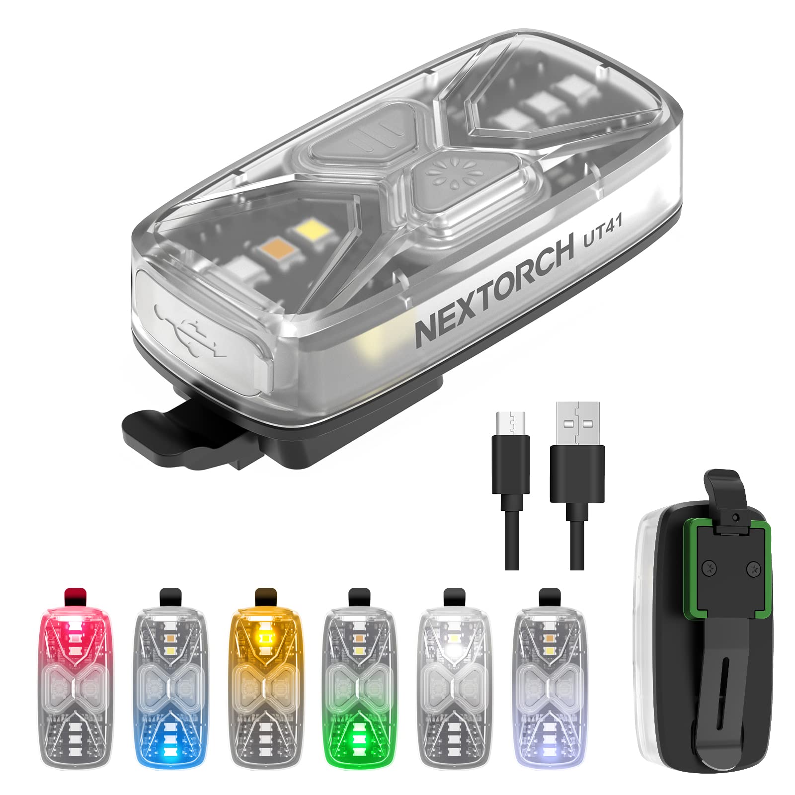 NEXTORCH UT41 Белый Красный Синий Желтый Зеленый ИК 6-в-1 Шлем S чёрный