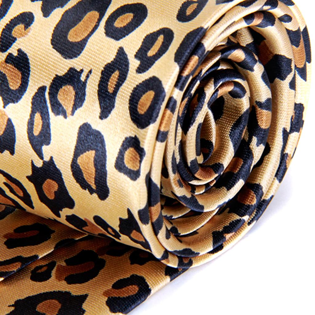 Unisex Casual Skinny Narrow Leopard Pattern Tie