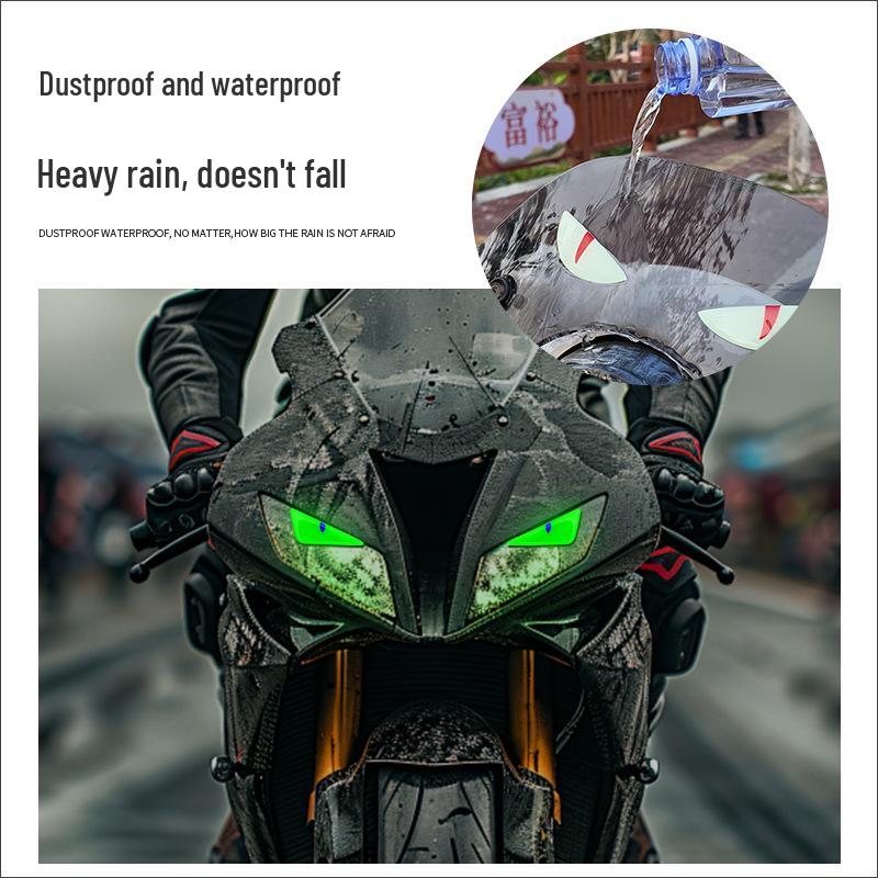 Luminous Devil Eyes 3D Car & Motorcycle Decorative Head Decal Sticker