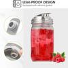 Edelstahl Einmachglasdeckel Auslaufsichere Lebensmittelqualität Luftdichte Deckel Brauen von Früchten