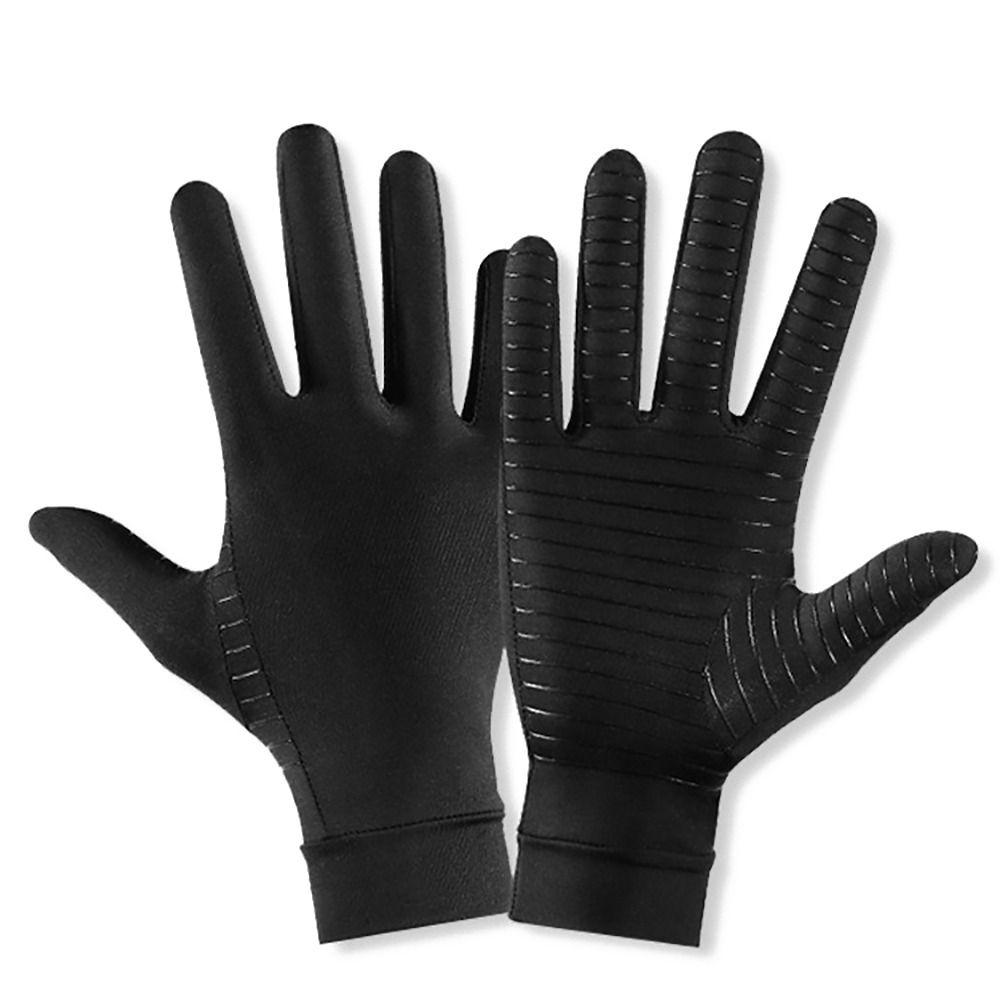 

Черные перчатки из медного волокна сохраняют тепло, варежки с сенсорным экраном, подарочные спортивные перчатки для женщин и мужчин 1-M