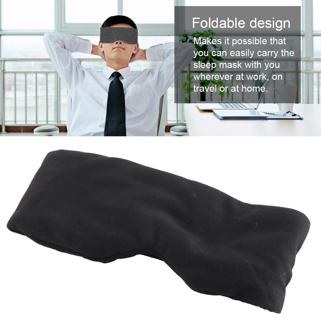 Comfortable Breathable Eye Mask for Sleeping Adjustable Blinder Blindfold Black