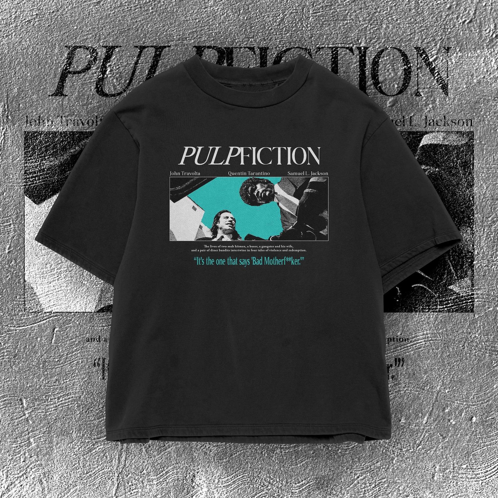 Pulp Fiction Movie Poster T-Shirt | Retro Film Scene Tee M
