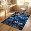 Personalized Crystal Velvet Carpet,Kendrick Lamar Custom Printed Name, Plush Area Rug For Home Indoor Decor