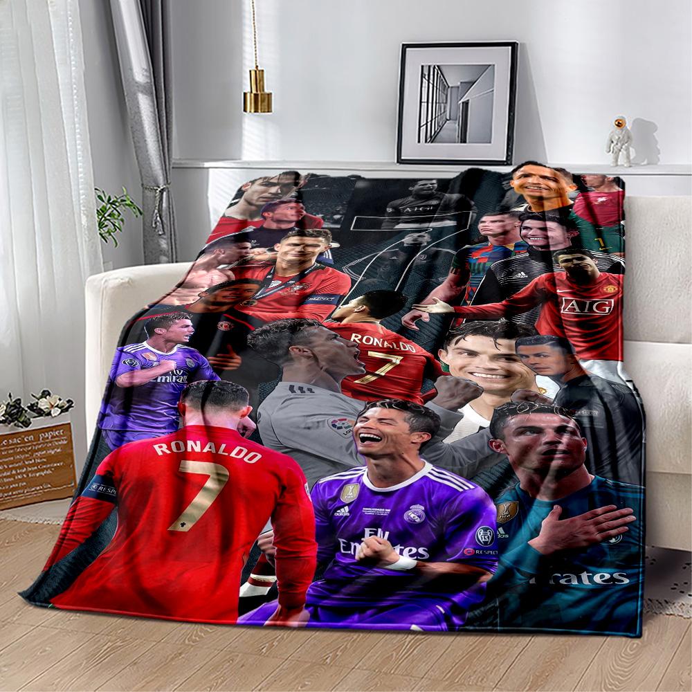 Cristiano Ronaldo 36 Blanket Ultra-Soft Great for Chair Office Chair Picnics All-Season Use Playful Design Birthday Christmas Gift Blanket