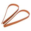 2Pcs Bag Hand Strap Split Leather DIY Hand Made Handbag Parts with 8 Set Bronze Rivets