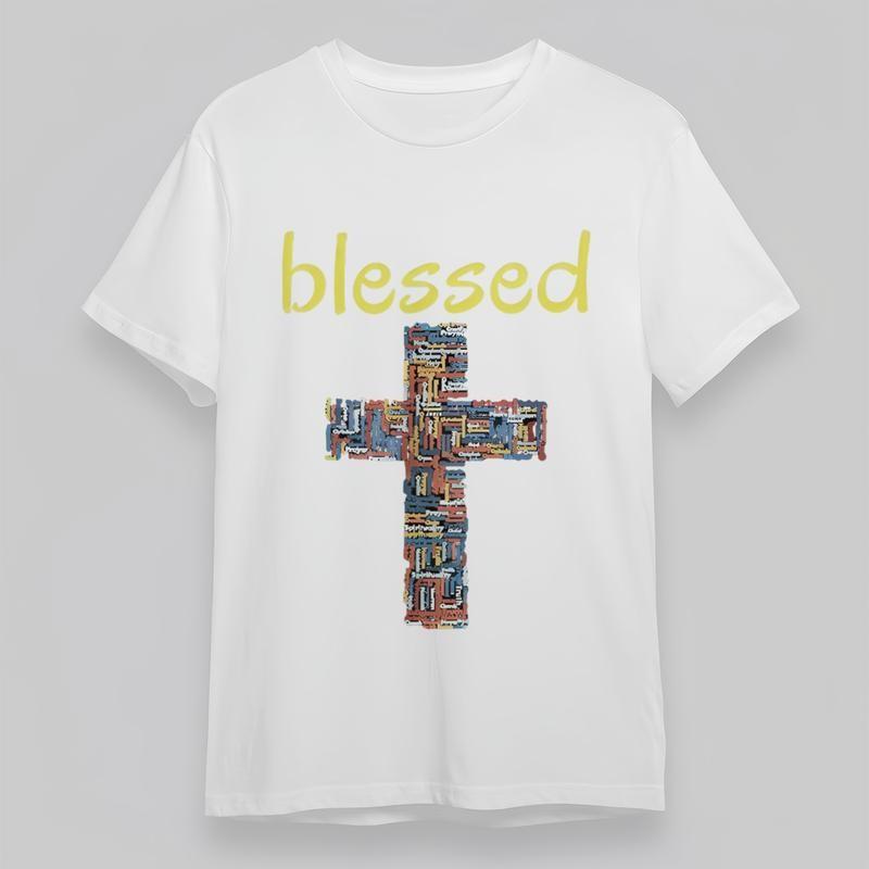 

Women s Plus Size Soft Comfortable Classic T-Shirt Colorful Mosaic Graphic Tee M