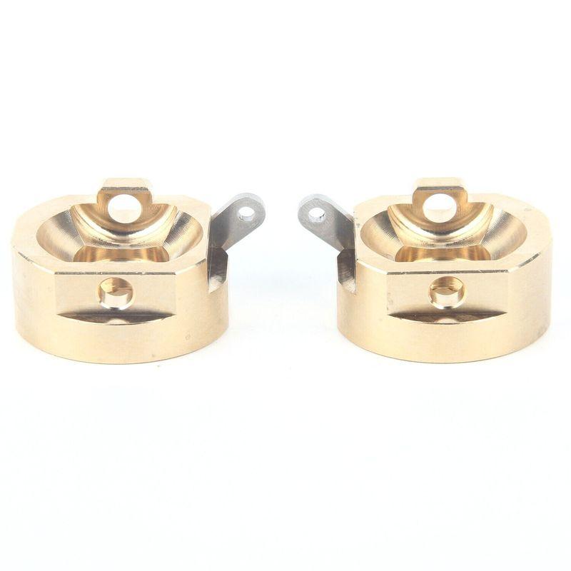 LCX Racing 1/10 RC Crawler CNC Brass AR44 Front Axle Steering Knuckles for Axial SCX10 II 90046 90047 Upgrades Parts Accessories