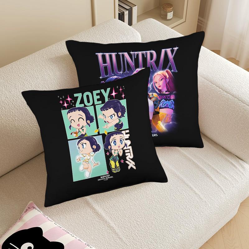 K-Pop Demon Hunter Pillow Cover Anime Movie Pillow Case Sofa Pillow Cushion Cover Christmas Decorations Home Supplies
