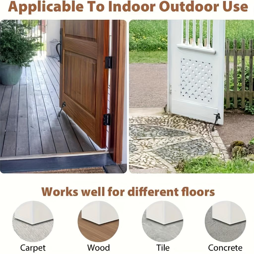 Kick-Proof Door Stopper Suitable For Door Bottom, Heavy-Duty Design For Indoor/Outdoor Commercial Use. Door Wedge,Anti-Pinch Door Stopper