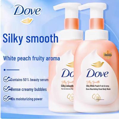 Dove Pêche Blanche Mousse Moussante Gel Douche