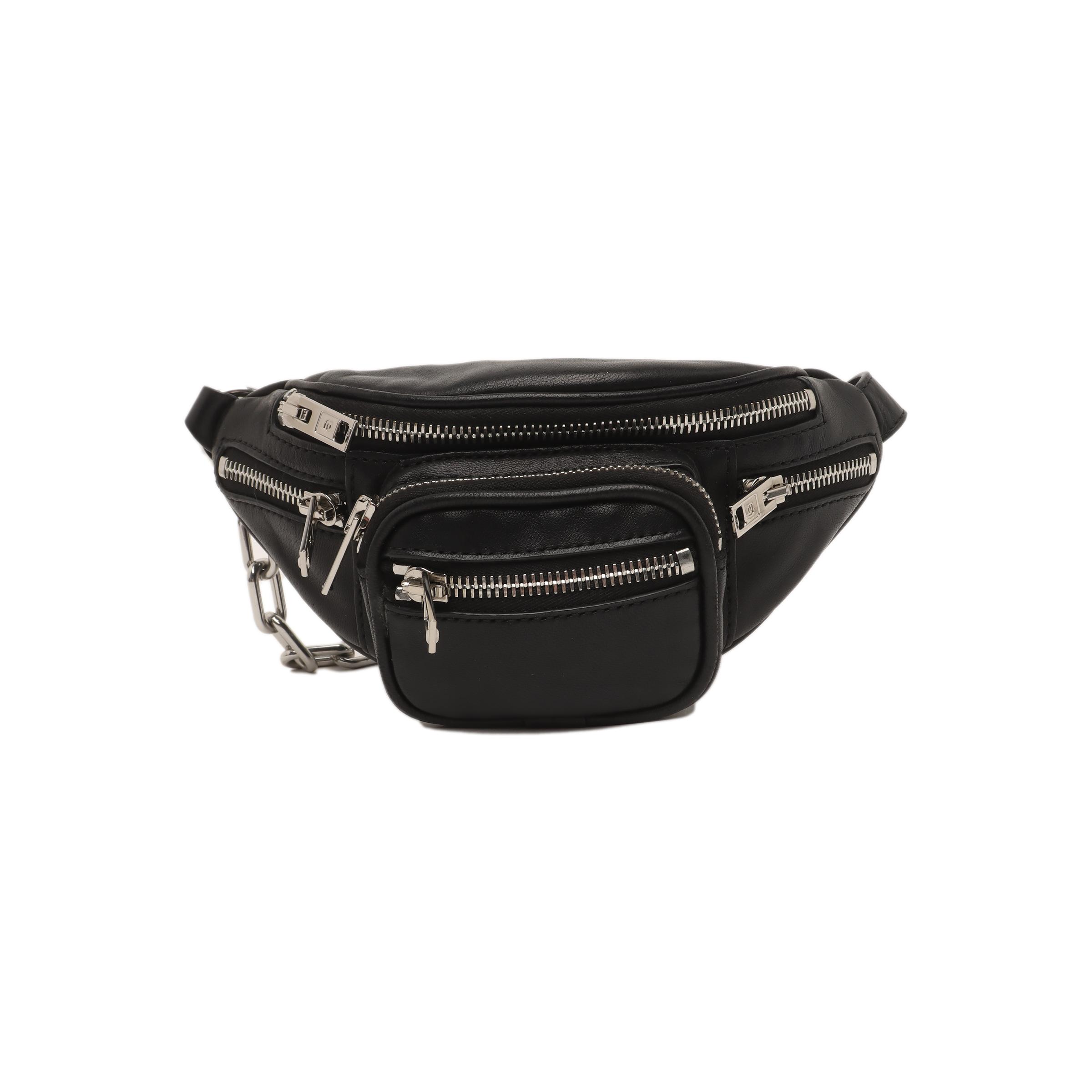 [Pre-Owned] Black Sheepskin Mini Waist Bag - Very Good #6OZCZM ONE SIZE