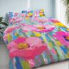 3-Piece Bedding Pillowcase Quilt Cover Set Flower Field 2D Digital Printing Suitable For Bedroom Dormitory Decoration